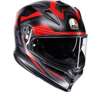 AGV Casco integrale K7 Glimpse Opaco Nero-Rosso Taglia S