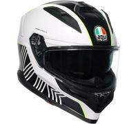 AGV K7 Super 46 Casco, nero-bianco-giallo, taglia L per maschi
