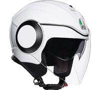 AGV Orbyt ECE 22-05 Solid Casco Moto Jet ECE 22-05 con Visierino Parasole, Nero Opaco, XS