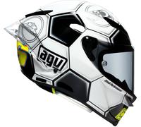 AGV Pista GP RR Catalunya 2008, casco integrale S male Bianco/Nero/Giallo Fluo