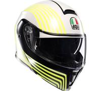 AGV Streetmodular Iseo, casco flip up M female Opaco Bianco/Nero/Giallo Fluo