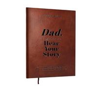 Agvdg Papà, I Want to Hear Your Story Diario di papà Il padre condivide il diario della vita e dell'amore Diario in pelle durevole Diari portatili Regali di compleanno per il padre