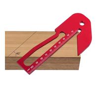 Agwuoetr 1 Pezzo per la Lavorazione del Legno, Quadrato, Lega di Alluminio, Centro per la Ricerca del Centro del Righello da Carpentiere, per Scriba di Precisione