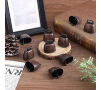 Agwuoetr 10 Pezzi di Campane di Rame per Pascolo di Mucche, e Pecore, Animali da Fattoria, Campane di Rumorose, Piccole Campane di