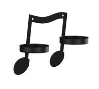 Agwuoetr 1Pc Porta Candela A Forma di Nota Musicale Nera, Applique da Parete A Forma di Nota Musicale Vintage In, Facile da Usare con Lavorazione Fine, Stile 3