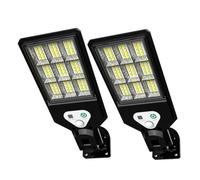 Agwuoetr 2 Pezzi Lampada da Parete Solare LED da Esterno Luce Solare Sensore di Movimento Luci Solari Alimentate A Energia Solare 3 modalità Come Mostrato Plastica+Componenti Elettronici per Giardino