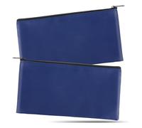 Agwuoetr 2 Pezzi per Soldi con Cerniera per Contanti per Deposito Bancario Organizer Portafoglio per Assegni Borsa da Viaggio per Soldi per Monete, Banconote, Cosmetici