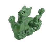 Agwuoetr 2024 Zodiaco Cinese Statua del Drago Cinese Mini Statuetta di Drago In Legno Verde