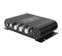 Agwuoetr -838 Amplificatore HiFi Mini Amplificatore MP3 per Auto A 2.1 Canali Ingresso AUX Regolazione Alti e Amplificatore Super Bass 20Wx2+40W Durevole Facile Installazione