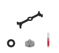 Agwuoetr Adattatore per Montaggio su Barra di Estensione Vlog Cold Shoe Vite da 1/4 Pollici per Staffa per Action Camera Luce LED Microfono Supporto per Treppiede Nero Doppio
