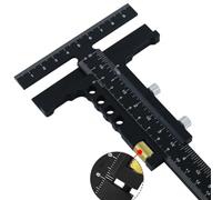 Agwuoetr Calibro per Tracciatura del Legno: Calibro per Marcatura Scorrevole In Lega di Alluminio, Strumento per Righello per Marcatura per Misurazione di Marcatura A T Quadrato B