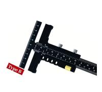 Agwuoetr Calibro per Tracciatura del Legno: Calibro per Marcatura Scorrevole In Lega di Alluminio, Strumento per Righello per Marcatura per Misurazione di Marcatura A T Quadrato A