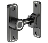 Agwuoetr Chiusure per Cancelli per Impieghi Gravosi Serratura per Porta del Fienile Ad Angolo Retto a 90 Gradi Serratura per Porta Scorrevole Antifurto per Giardino Luminoso Nero