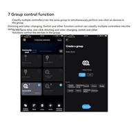 Agwuoetr Controller LED 44 Bluetooth Controller per Strisce Luminose con Regolazione Della Temperatura del Colore Ad Attivazione Vocale A