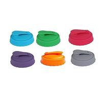 Agwuoetr Coperchi o Coperchi Protettivi per Lattine da 6 Pezzi in Silicone Riutilizzabile per Lattine Standard di Bibite/Bevande/Birra con Beccuccio Richiudibile