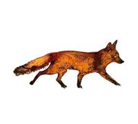 Agwuoetr Decorazione da Giardino Subdola con Volpe Rustica in Metallo con - Animali del Bosco, Regalo da Giardino per Il Compleanno di Lei - Sculture Artistiche B Durevole e Facile da Usare