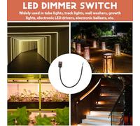 Agwuoetr Dimmer LED A Manopola DC 0/1-10V, Dimmer Passivo A Bassa Tensione Dimmer Passivo Sfarfallio PWM Dimmer per Driver LED Elettronico Dimmerabile 0-10V o 1-10V 1Pc