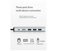 Agwuoetr Docking Station USB Tipo C 6 in 1 Stazione di Ricarica Rapida Multifunzione Docking Station SATA Contratto Singolo Facile da Usare