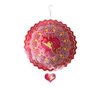 Agwuoetr Girandola da Appendere, Acchiappavento in Acciaio Inossidabile con Scultura A 3D da 12 Pollici per Ornamenti Artigianali da Giardino All'Aperto Facile Installazione A