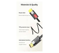 Agwuoetr In Fibra Ottica 2.1 Compatibile 8K 8K 60Hz 4K 120Hz Cavi In Fibra Ottica HDR EARC HDCP Ad Altissima Velocità 48Gbps 2M Facile da Usare