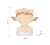 Agwuoetr Kit Vaso per Piante Grasse Piccola Fata con Foro di Drenaggio Vaso per Cactus da Interno da 4 Pollici Vasi di Fiori Unici e Carini Decor Durevole Facile da Installare Facile da Usare C