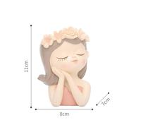 Agwuoetr Kit Vaso per Piante Grasse Piccola Fata con Foro di Drenaggio Vaso per Cactus da Interno da 4 Pollici Vasi di Fiori Unici e Carini Decori Durevoli Facile Installazione B