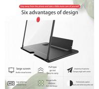 Agwuoetr Lente d'Ingrandimento dello Schermo del Telefono Cellulare 3D HD Supporto per Film Video Amplificatore Supporto per Telefono da Tavolo da 18 Pollici, 1 Pezzo