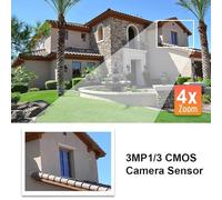 Agwuoetr Mini Telecamera di Sicurezza Wi-Fi Tuya da Esterno 5MP HD Rilevazione Movimento Visione Notturna A Colori CCTV Telecamera Impermeabile Spina Europea