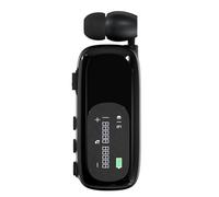 Agwuoetr Nuovi Auricolari con Clip per attività Commerciali, Vivavoce Bluetooth V5.4, Display LCD, Cuffie Wireless, Cancellazione del Rumore, Cuffie A