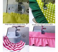 Agwuoetr Piedino per Macchina da Cucire da 2 Pezzi, Piedino per Pieghe/Arricciatura P5W per Pezzi di Ricambio per Macchine da Cucire Industriali