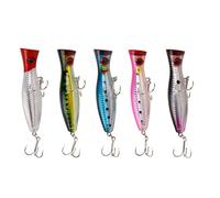 Agwuoetr Popper - Confezione da 5 pezzi, 12,5 cm e 40 g, per pesca in mare e acqua