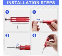 Agwuoetr Prime Model Scriber Resina Intagliata Scribe Line Scalpello per Utensili da Taglio per Hobby, Utensile da Taglio per Hobby Rosso