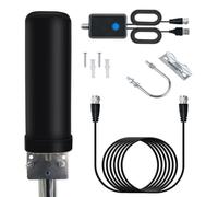 Agwuoetr Ricevitore TV per Antenna Terrestre Tipo Barile HD DTMB DVB-B2 ATSC per Interni Ed Esterni 1 Set