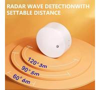 Agwuoetr Rivelatore Sensore di Presenza Umana WIFI Sensore di Rilevamento Onde Radar per La Sicurezza Domestica Sensore Tuya Human Body Exist 24G