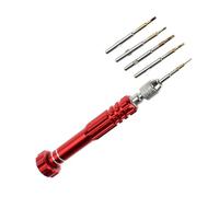 Agwuoetr Rosso 5 In 1 Cacciavite Torx di Precisione per Riparazione Orologio Cellulare Set Vite di Precisione Kit di Strumenti per Riparazione Orologio Durevole Facile da Usare
