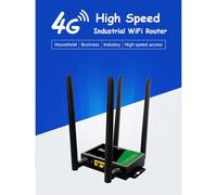 Agwuoetr Router Wireless WiFi Industriale CPE 4G Slot per Scheda SIM Hotspot Mobile Portatile Antenna Esterna da 300 Mbps 32 Utenti Spina UE