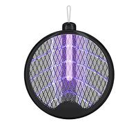 Agwuoetr Scacciamosche Elettrico da 3000 V Scacciamosche Domestico con Lampada Scacciamosche Pieghevole Ricaricabile Tramite USB Scacciamosche