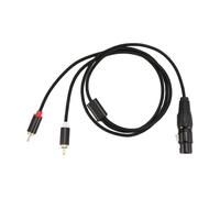 Agwuoetr Sdoppiatore Y da 3 Pin XLR Femmina a Doppio, Audio Amplificatore Mixer, di Interconnessione Audio Stereo, 1 Metro