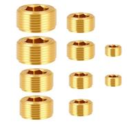 Agwuoetr Set di 10 Pezzi di Connettori per Tubi In, Raccordi per Tubi In Esagonale Interno, Presa per La Lettura Della Porta del Tubo di Tenuta