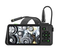 Agwuoetr Telecamera di Ispezione da 4,5 Pollici con Luce 1080P HD Telecamera Periscopica IP67 Telecamera per Fognatura A Serpente Impermeabile 7,9 mm Tripla Lente 15 M