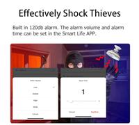 Agwuoetr Tuya WiFi Sensore di Presenza Umana 24G 5V MMwave Radar con Sirena Allarme Rilevamento Movimento Smart Life Domotica Fai da Te Durevole Facile da Installare Facile da Usare