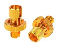 AGXCTYEK Arretratore Pistoncini 1 Paio di Viti M10 per regolatore del Cavo dell'acceleratore della Frizione Freno Motocicletta Universale in Alluminio(Gold)