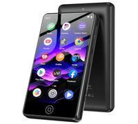 AGXOV 144GB Lettore MP3 Spotify con Wi-Fi & Bluetooth, 4,02 Pollici Touchscreen MP4 Lettore Musicale, MP3 Lettore Musicale Android con Amazon Music, Deezer, Radio FM, Registratore Vocale, Nero