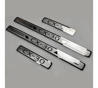 AGYF 4 Pezzi Adesivo Batticalcagno Porta Auto per Mazda CX-30 CX30 2019 2020 2021 2022 2023 2024, della Acciaio Battitacco -Protezione Battitacco per Auto, Facile da Usare Accessori Styling Dll'auto