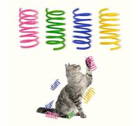 AGYM Giocattoli a molla per gatti, disponibili in 60 o 30 confezioni per gatti interni, bobine a molla in plastica colorata e resistente, attirano gatti a swat, morsi, caccia, giocattoli interattivi