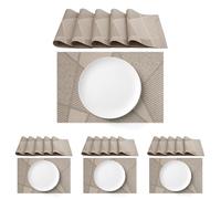 AGYO Set 6 Tovagliette Americane 30x45 cm in PVC - Resistenti e Lavabili - Design Moderno - Ideali per Tavola, Cucina, Colazione o Cena (Confezione da 4)