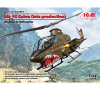 Ah-1g Cobra (late Production), Us Attack Helicopter 1:32 Plastic Model Kit ICM
