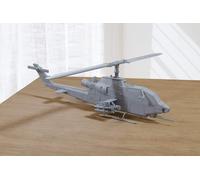 AH-1S Cobra Attack Elicottero - 3D Stampato Veicolo per Miniatura Ripiano Tavolo