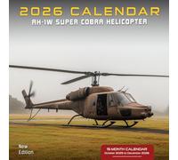 AH-1W Super Cobra Helicopter 2026 Calendar: Agile attack helicopters from military service