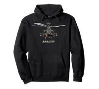 AH-64 Apache elicottero Felpa con Cappuccio